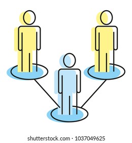 Isolated pictogram design