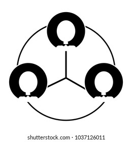 Isolated pictogram design