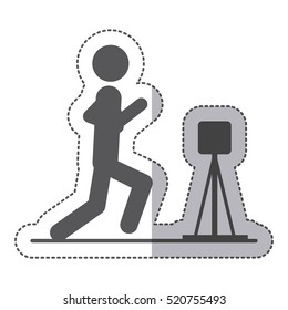 Isolated pictogram design