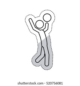 Isolated pictogram design