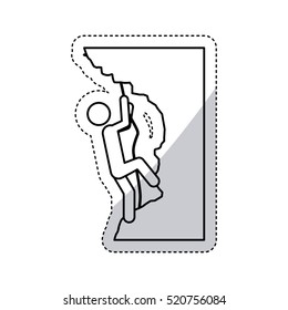 Isolated pictogram design