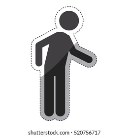 Isolated pictogram design