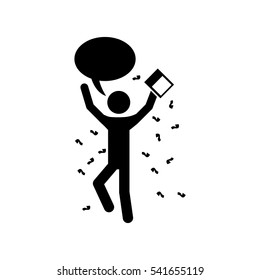 Isolated pictogram design