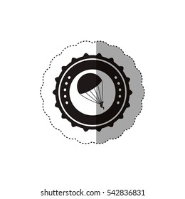 Isolated pictogram practice extreme sport design