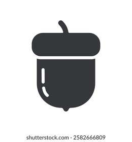 Isolated pictogram of tree nuts, icon for food, allergic meal, natural, outdoor, park