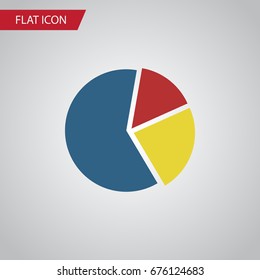 Isolated Pie Bar Flat Icon. Graph Vector Element Can Be Used For Graph, Pie, Bar Design Concept.
