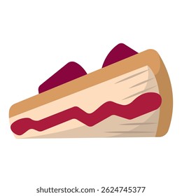 Isolated pie coffee shop things objects illustration