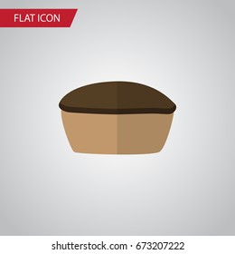 Isolated Pie Flat Icon. Tart Vector Element Can Be Used For Pie, Tart, Tasty Design Concept.