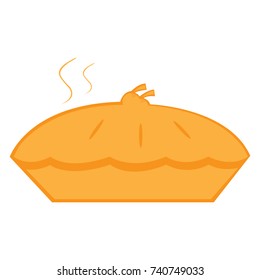 Isolated pie icon on a white background, vector illustration