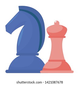 Isolated piece of chess design vector illustration
