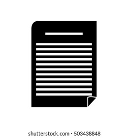 Isolated piece of paper design