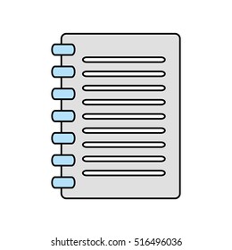 Isolated piece of paper design