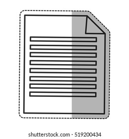 Isolated piece of paper design