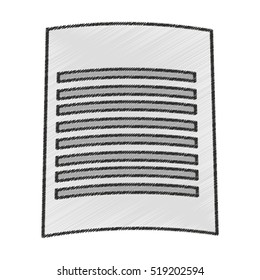Isolated piece of paper design