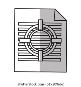 Isolated piece of paper design
