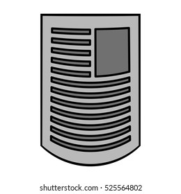 Isolated piece of paper design