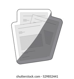Isolated piece of paper design