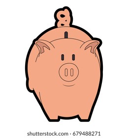 isolated piggy bank