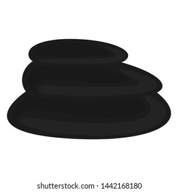 Isolated pile of rocks. Spa object - Vector