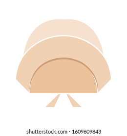 Isolated pilgrim woman hat icon. Thanksgiving season - Vector illustration design