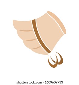 Isolated pilgrim woman hat icon. Thanksgiving season - Vector illustration design