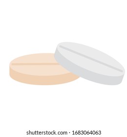 Isolated pill icon. Medical icon - Vector illustration