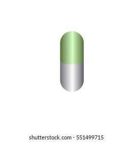 Isolated pill icon on a white background, Vector illustration