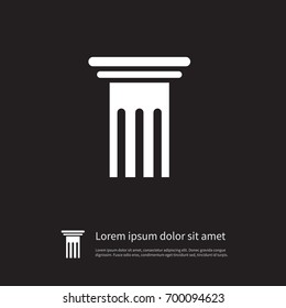 Isolated Pillar Icon. History Vector Element Can Be Used For Pillar, History, Column Design Concept.