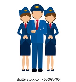 Isolated pilot and stewardess design