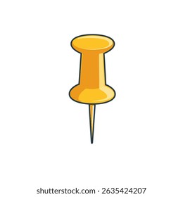 Pino isolado empurra para baixo em branco fundo simples design