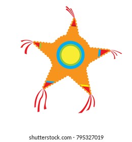 Isolated pinata icon on a white background, Vector illustration