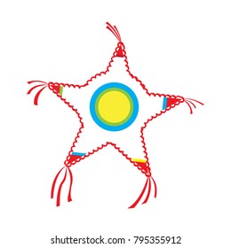 Isolated pinata icon on a white background, Vector illustration