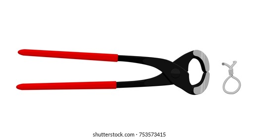 Isolated pincers on transparent background
