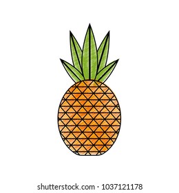 Isolated pineapple design