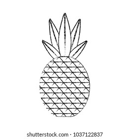 Isolated pineapple design