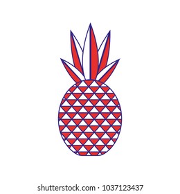 Isolated pineapple design