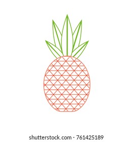 Isolated pineapple design