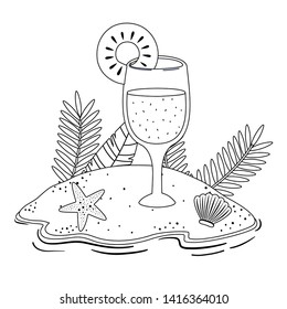 Isolated pineapple juice design vector illustration