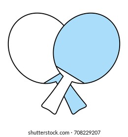 Isolated ping pong racket design