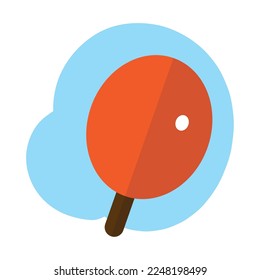Isolated ping pong racket sport icon Vector