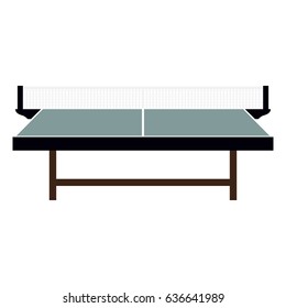 Isolated ping pong table on a white background, Vector illustration