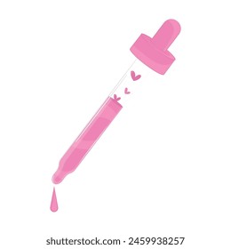 Isolated pink bottle dropper icon Vector illustration