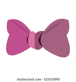 Isolated Pink Bowtie Design