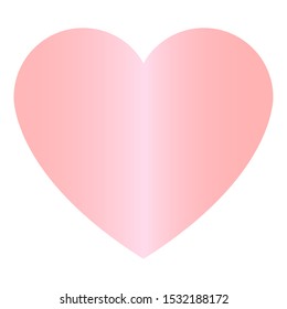 Isolated pink heart on a white background - Vector