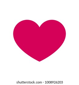 Isolated Pink Heart - vector isolated love symbol for save the date, marriage and wedding invitation