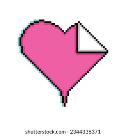Isolated pink pixelated comic speech bubble chat Vector illustration