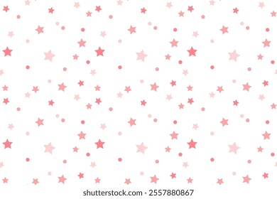 Isolated pink stars Seamless vector pattern for textile wraping papper cards wallpaper for baby boy children Perfect kids fabric Simple Abstract Starry Print Fabric Textile Decoration packaging