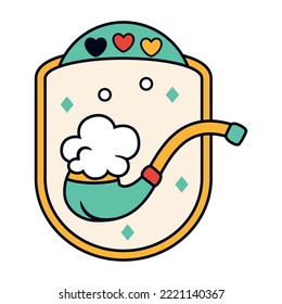 Isolated pipe oktoberfest vector illustration