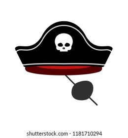 Isolated pirate hat costume. Vector illustration design