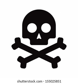 Isolated pirate skull icon